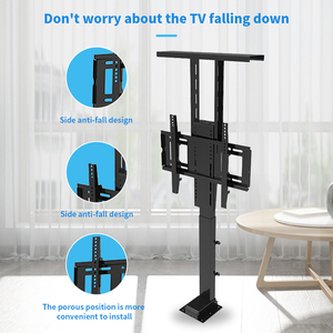 Support <span class=keywords><strong>TV</strong></span> Motorisé Escamotable Réglable en Hauteur Électriquement pour <span class=keywords><strong>Meuble</strong></span>, Fixation <span class=keywords><strong>TV</strong></span> pour Écrans 32-70 Pouces avec Télécommande - Product Image 3