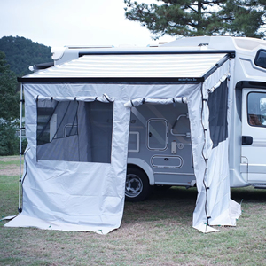 Auvent de <span class=keywords><strong>caravane</strong></span>, rideaux de véranda, extension manuelle, pièce extérieure, cuisine en plein air, imperméable, aluminium durable, capacité de 3 à 4 personnes - Product Image 1
