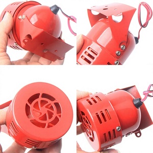 Klaxon de voiture 12V, avertisseur sonore rouge pour camion, sirène de type raid aérien, haut-parleur - Product Image 4
