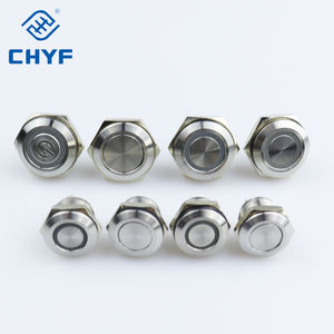 DIY 초박형 스테인레스 스틸 램프 스위치 12/16/22mm 순간 재설정 짧은 금속 푸시 버튼 방수 터치 라이트 3A 최대. - Product Image 6