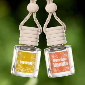 Désodorisant Voiture Personnalisé avec Logo, Décoration de Voiture, Parfum Suppresseur d'Odeurs, Pendentif Flacon en Verre Populaire - Product Image 3