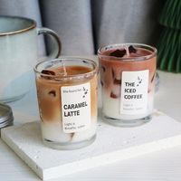 Indoor-Aromatherapie-Kerze Kreative Gelwachs-Partykerze Heimdekoration Atmosphäre Rauchfreie Sojabohnen-Kerze im Becher