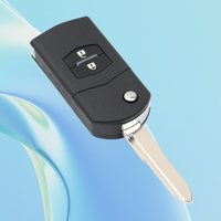 SZMAISHI Clé de voiture télécommandée pliante à 2 boutons FCCID 41521 avec puce 4D63 433MHz pour clé à transpondeur Maz-da M3 M6 Vehivle