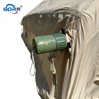 Pompe à air haute pression 14800mWh 2000mAh avec batterie au lithium, pompe électrique rechargeable 5V, pompe à air pour tente de camping