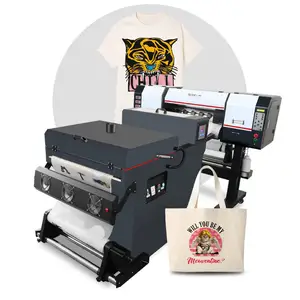 Hoge Snelheid Dtf Printer Voor T-Shirt Inkjet Canvas Tas Tshirt Direct Naar Kledingstuk 60Cm I3200 Dtf Printer Machine