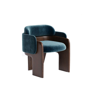 Sedia Moderna Semplice di Lusso in Legno Massello per <span class=keywords><strong>Soggiorno</strong></span>, Camera da Letto e Hotel, con Rivestimento in Flanella - Product Image 6