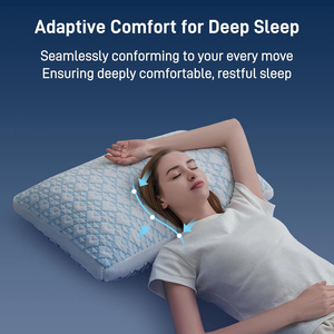 Almohadas Ajustables de Espuma Viscoelástica con Rebote Lento, Transpirables y Refrescantes, con Altura Ajustable, Tamaño Queen, para <span class=keywords><strong>Dormir</strong></span> - Product Image 6