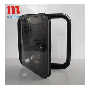 Porte de compartiment de camping-car personnalisable 400x450 mm, cadre en aluminium, porte d'accès de camping-car, porte de rangement de camping-car pour camping-car, caravane, autocaravane - Product Image 5