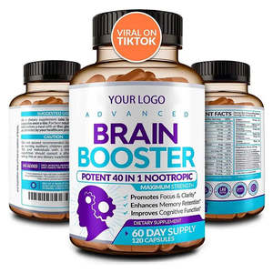 Phosphatidylsérine végétalienne et capsules de suppléments cérébraux organiques nootropes avec vitamines et minéraux OEM/ODM - Product Image 1