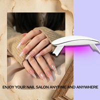 Lampe à ongles UV LED portable Quanyan Nail Holly, mini et mignonne, avec durcissement rapide 365+405nm et garantie d'un an pour une utilisation à domicile et en salon