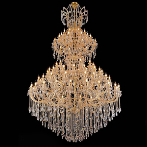 Lámpara de Araña Clásica María Teresa, Lámpara de Cristal de Lujo para Vestíbulo de Hotel, Villa, Atrio, Iluminación para Escalera de Caracol - Product Image 3