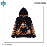 Andrea |   Pull Jacquard à Capuche Cœur Amusant Style Américain pour Homme, Coupe Ample Hip-hop Original, Logo Avant en Acrylique/Polyester/Nylon