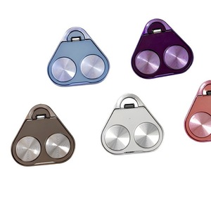 Double anneau 360 °   Support de téléphone rotatif pour doigt |   Support de téléphone portable créatif et portable |   Matériaux plastique et alliage, style minimaliste - Product Image 1