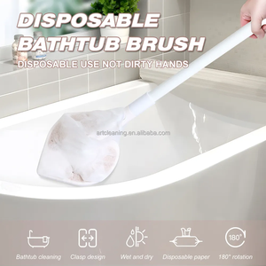 <span class=keywords><strong>Lave</strong></span>-mur télescopique extensible pour poussière sèche Nettoyeur de plafond Tête de <span class=keywords><strong>balai</strong></span> à poils de plinthe pour la maison Vadrouille à usage domestique - Product Image 4