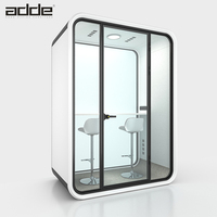 Cabine acoustique modulaire insonorisée pour 2 personnes Cadre moderne en aluminium Bureau Réunion Intimité Pod Cabine silencieuse