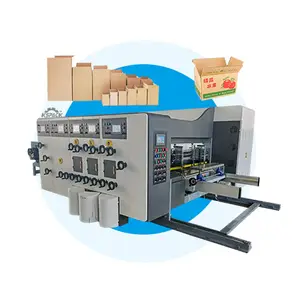 Mini Type Corrugated Box Printing Machine 4 Color Combined Cutting