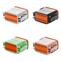 DT06-12SC-P012 Deutsch DT Connecteur femelle 12 voies avec rétention d'étanchéité améliorée, clé C, vert