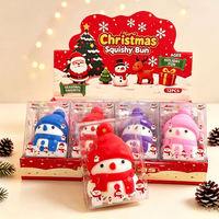 Jouet Squishy Géant Bonhomme de Neige de Noël, Jouet Doux à Rebond Lent, Jouet Anti-Stress pour Adultes