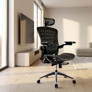 High Back Executive Modern Office <b>Chair</b> with Lockable Tilt Mechanism Lumbar Support Breathable Mesh Seat for Computer Home Use - Product Image 3