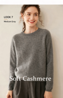 Pull en cachemire 100 % pour femme, col rond, couleur unie, coupe ample, tricoté, chaud, vente en gros