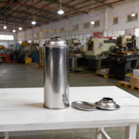 Vente en gros de boîtes de conserve métalliques personnalisées de 65 mm * 158 mm pour aérosols chimiques et revêtements, résistantes à la haute pression