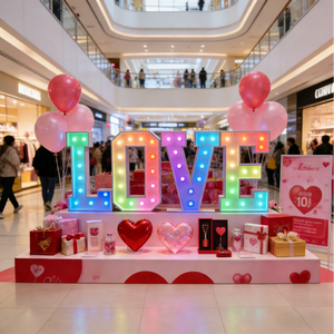 Lettere Giganti Personalizzate con Luci LED RGB, Insegne Luminose LOVE MARRY ME MR/MRS per Pubblicità, Matrimoni, Bar, Negozi, Auto, Aziende, Decorazioni - Product Image 2