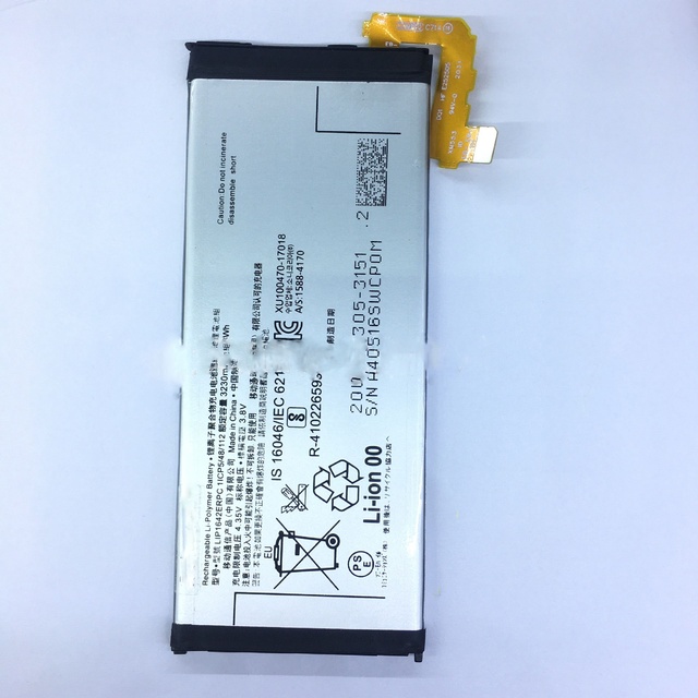 Original Replacement Battery LIP1642ERPC for Xperia XZ Premium G8142 XZP G8142 G8141 Phone Battery 3230mAh Batteries Wholesale