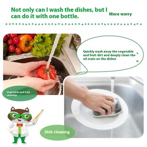 Sinergico 1L lavaggio piatti liquido verde profumato tè frutta verdura detergente con funzione Anti-invecchiamento russo importato - Product Image 4