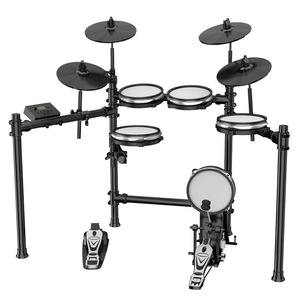 Tambores electrónicos silenciosos de rendimiento profesional, instrumentos de percusión plegables portátiles con cámara de silicona y cabezales de tambor - Product Image 3