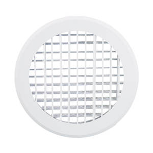Grille d'air ronde en aluminium à double déviation pour les bâtiments <span class=keywords><strong>de</strong></span> bureaux et commerciaux, systèmes <span class=keywords><strong>de</strong></span> CVC (direction du flux d'air réglable) - Product Image 1