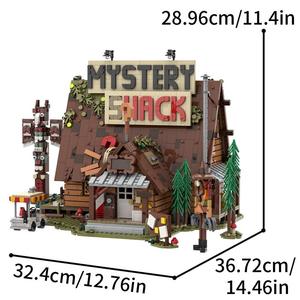 Funbuild Promotion : Ensemble de Blocs de Construction MOC-204276 Maison de Gravity Falls, Modèle <span class=keywords><strong>Cabane</strong></span> Mystérieuse, Briques de Puzzle, Jouets de Construction de Dessins Animés MOC - Product Image 2