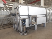 Équipement de filtration à tambour rotatif avec armoire de commande PLC et barre de pulvérisation autonettoyante pour les eaux usées des usines laitières et de boissons