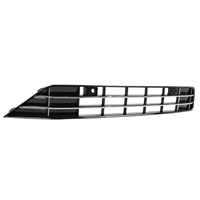 Set Grille Bumper Depan Bawah VW Passa 2016-2019 Sport, Bezel Lampu Kabut, Lubang Sensor, Trim Krom Plastik