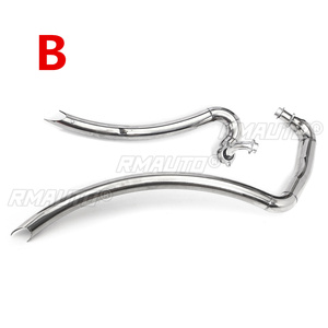 Tubo de Escape para Motocicleta, Sistema de Escape Completo con Silenciadores de Acero Inoxidable para Yamaha Virago V Star XV125 XV 125 XV250 XV 250 - Product Image 3