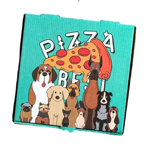 Özel baskı logolu 2024 çevre dostu oluklu kişiselleştirilmiş küçük dikdörtgen Pizza kağıt kutuları