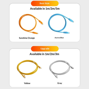 Câble <span class=keywords><strong>Ethernet</strong></span> RJ45 Kneysum CAT6a en aluminium massif UTP FTP SFTP G652D pour réseau informatique haut débit, cordon de raccordement réseau de 0,3m à 15m - Product Image 6