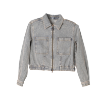 Vestes en jean pour hommes, vêtements de travail en denim, streetwear vintage, col montant, fermeture éclair, respirant, séchage rapide, toutes saisons, fabrication sur mesure, nouvelle tendance