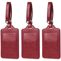 Étiquette de bagage en cuir PU antivol de haute qualité avec couvercle confidentiel Logo personnalisé pour hommes femmes pièces et accessoires de sac spécial