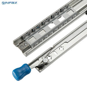 דיוק הכדור נושא מגירה שקופיות כבד 120 ק "ג פלדה מגולגל פלדה הרחבה מלאה 3 רצועות שלב עבור הרצי ארון קבצים - Product Image 6