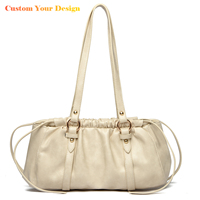 Tas kurir Vintage wanita, tas kurir bahu kapasitas besar banyak saku, tas Tote lembut dicuci Vintage mode