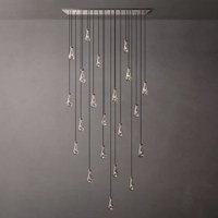 Lustre de style américain, minimaliste et luxueux, pour villa, salon, salle à manger, duplex, escalier, style Hong Kong