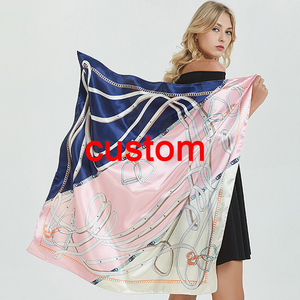 <span class=keywords><strong>Sciarpe</strong></span> di seta 100% servizio di stampa Designer <span class=keywords><strong>Foulard</strong></span> En Soie donna sciarpa di seta personalizzata quadrata con Logo - Product Image 5