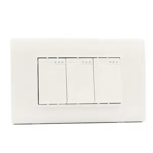 Nueva llegada América modelo eléctrico Industrial hogar Dimmer interruptor interruptores de pared marca logotipo personalizado cobre ABS