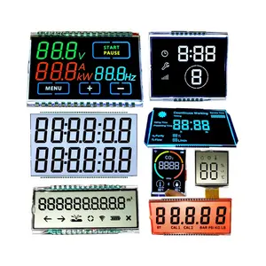 RoHS Lower Consumption HT1621 HT1622 Design Custom Mono LCD 7 Segment Glass Colorful VATN TN HTN FSTN COB COG LCD Module