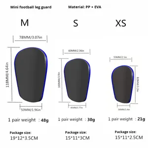 Mini protège-tibias de football pour l'entraînement, équipement de protection extra petit pour enfants, en plastique durable, pour le marché international - Product Image 3