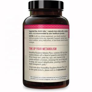 Complément alimentaire OEM Raspberry Ketones Plus+ avec antioxydants ajoutés : baies d'açai, extrait de graines de vinaigre de cidre de pomme - Product Image 4