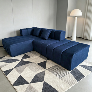 Sofá Seccional Modular Minimalista Nórdico Italiano de <span class=keywords><strong>Dos</strong></span> <span class=keywords><strong>Plazas</strong></span>, Relleno de Esponja, Ecológico, Cómodo, para Sala de Estar, Hotel, Apartamento - Product Image 5
