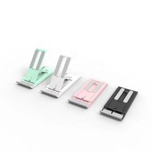 공장 가격 도매 동향 사용자 정의 로고 다기능 데스크탑 브래킷 PU 가죽 휴대 전화 스탠드 휴대 전화 홀더 - Product Image 5