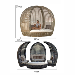 Set Divano <span class=keywords><strong>da</strong></span> <span class=keywords><strong>Giardino</strong></span> Moderno di Alta Qualità, Grande Letto <span class=keywords><strong>in</strong></span> <span class=keywords><strong>Rattan</strong></span> con Tavolo <span class=keywords><strong>da</strong></span> Spiaggia, Vendita Diretta dalla Fabbrica per Hotel - Product Image 6