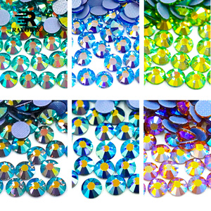 พลอยเทียมคริสตัล Ss20 Ss16 Ss12ติดพลอยเทียมด้านหลังแบนราบมีหลายสีให้เลือก Ss8 Ss6 Ss4จำนวนมาก - Product Image 3